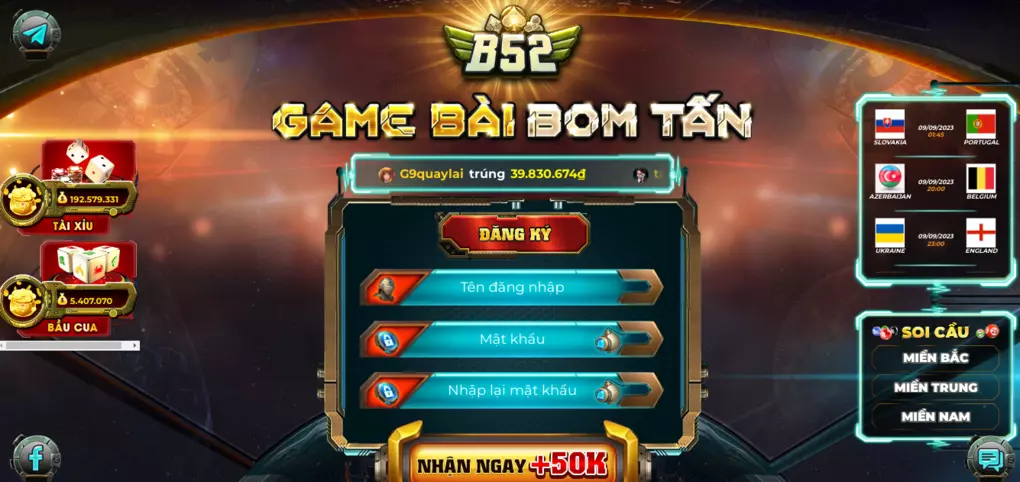 Hướng dẫn nạp và rút tiền tại B52 Club trong một nốt nhạc