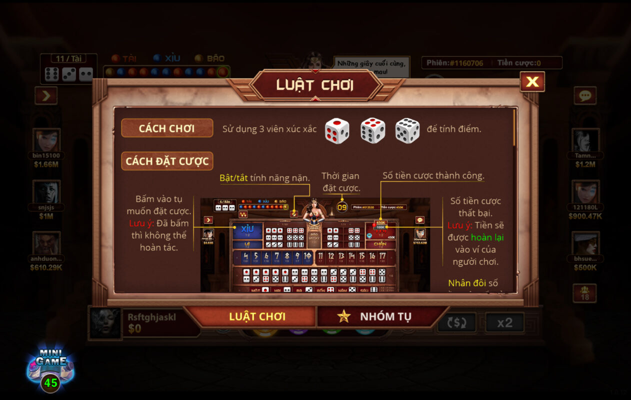 Luật chơi thú vị