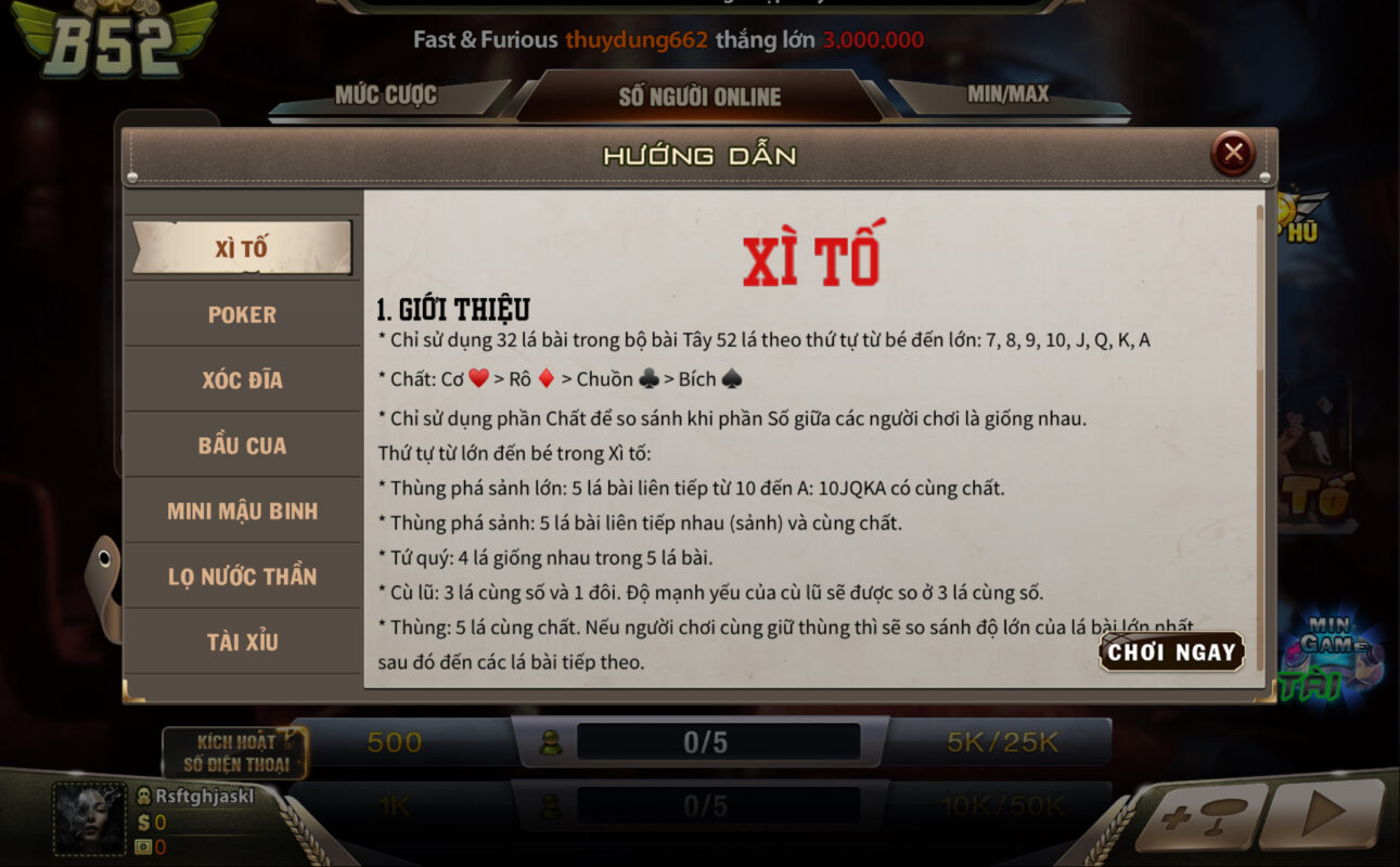 lối chơi thú vị