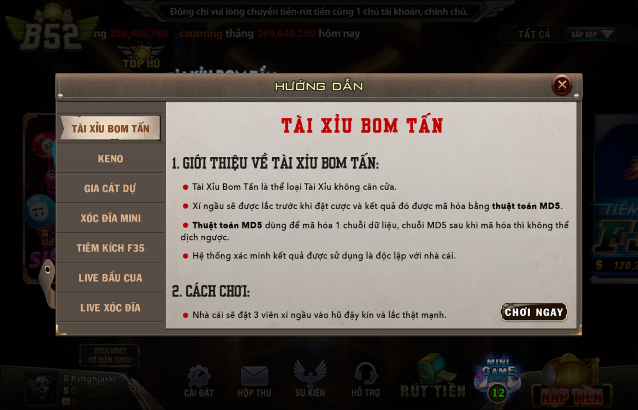 Luật chơi hấp dẫn