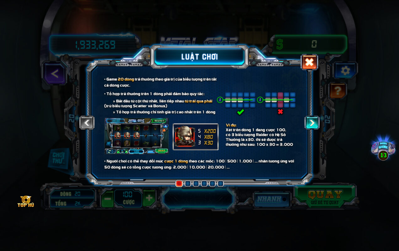 Luật chơi hấp dẫn