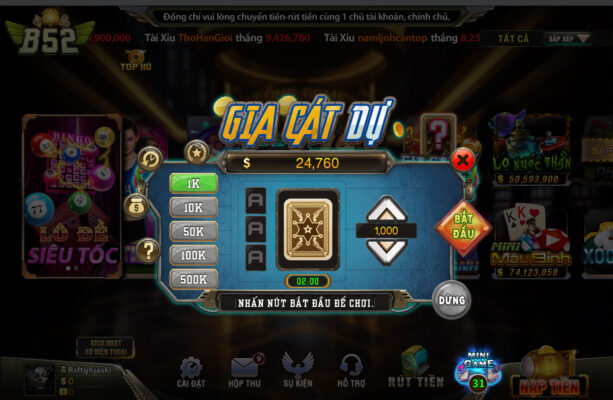 Hướng dẫn cá cược Gia Cát Tự tại B52 club