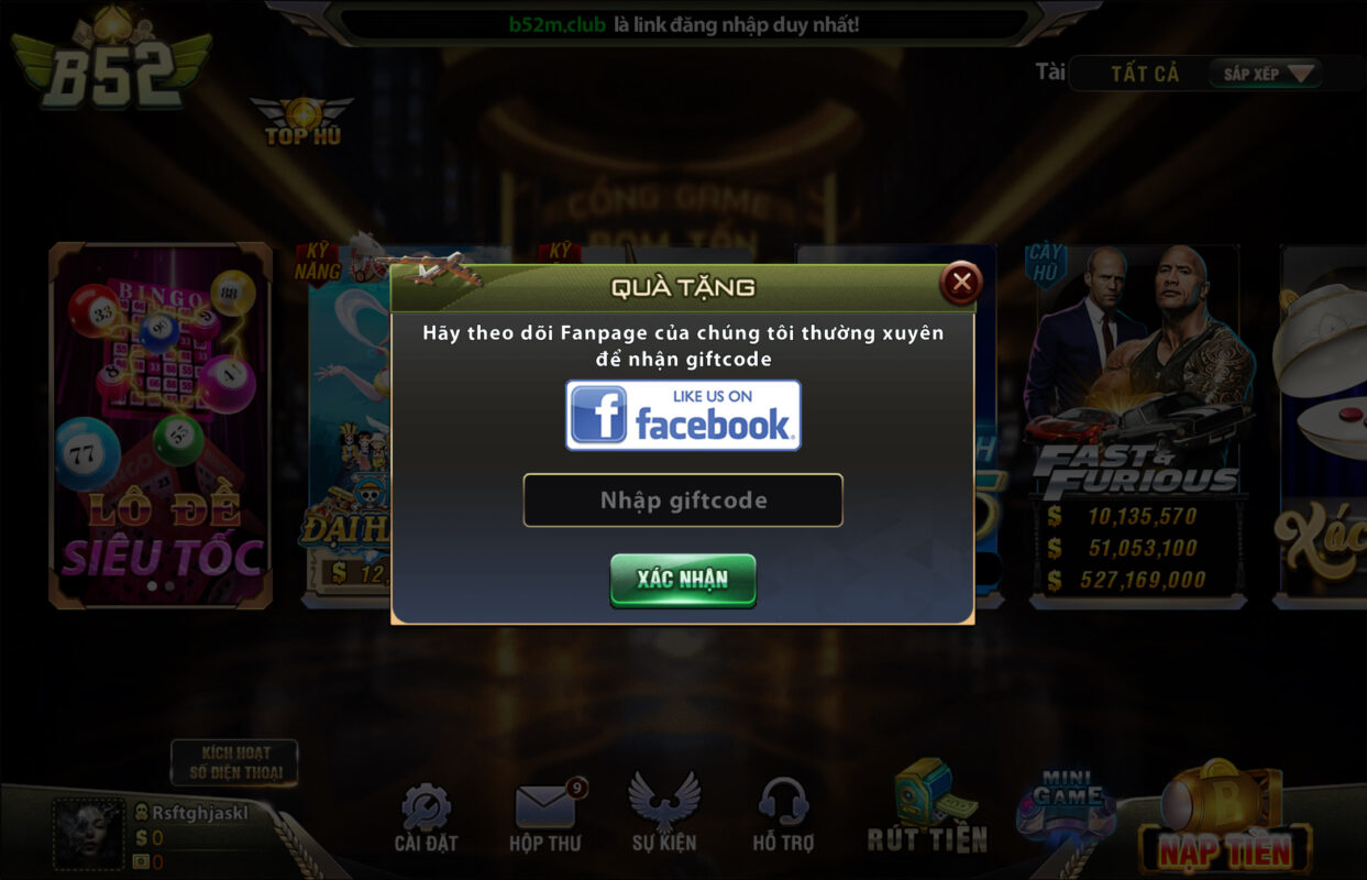 Khám Phá Chương Trình Hoàn 1% khi tai B52